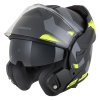 Přilba MultiFlip Korp, CASSIDA (černá matná/žlutá fluo/šedá) Překlopná přilba (Velikost XS)