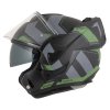přilba MultiFlip Korp, CASSIDA (černá matná/zelená/šedá) (Velikost 2XL)