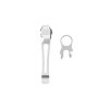 934850 pocket clip and lanyard ring silver