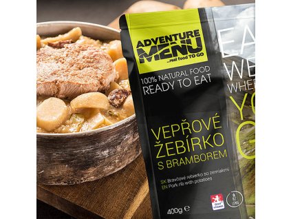 Adventure menu: Vepřové žebírko s bramborem Hamaka eu