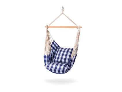 3699 2 houpaci kreslo cushion modro bile
