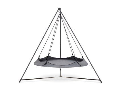 1 Grey Hangout Pod Stand Set rodinná houpačka Hamaka eu