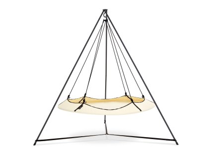 1 Cream Black Hangout Pod + Black Stand