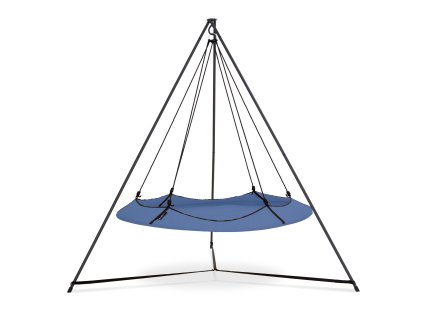 1 Ink Blue Hangout Pod + Black Stand