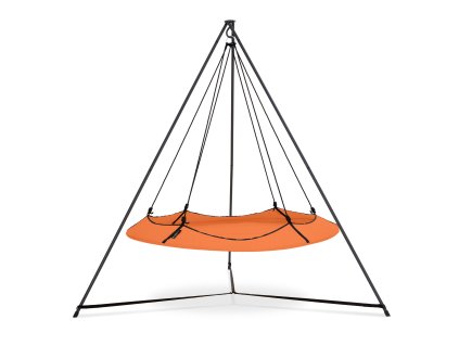 1 Tangerine Hangout Pod + Black Stand