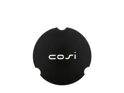 1592 Cosi table plate round L black 1