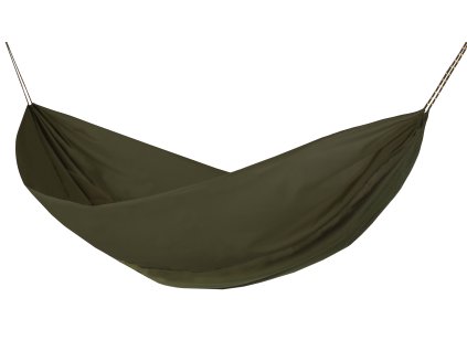 Houpací síť Hamaka originál pro jednoho olivová