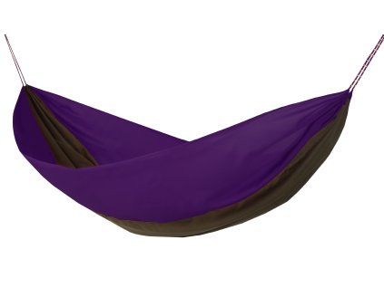 Houpací síť Hamaka originál pro dva purpurovo-hnědo-purpurová výprodej