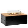 5981020 Cosipure 120 black teak glass set straight side
