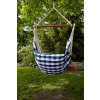 houpací sítě a křesla houpaci kreslo cushion modro bile Hamaka eu