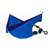 Hamaka houpaci sit pro jednoho Camping-Slap strap modry SET
