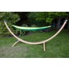 Hamaka houpaci sit pro jednoho Camping-Slap strap zeleny SET