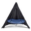 1 Ink Blue Hangout Pod + Black Stand Weather Cover + Black Stand Set rodinná houpačka Hamaka eu