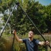 6 Hangout Pod Set Black Stand Garden assembly 18 Square rodinná houpačka Hamaka eu
