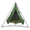 2 Sage Hangout Pod + Black Mosquito Net + Green Pod Weather Cover + Black Stand rodinná houpačka Hamaka eu