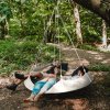 2 Hangout Pod Freehanging Cream White 02 Square rodinná houpačka Hamaka eu