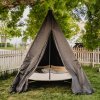 1 Hangout Pod Set USA Garden 28 Black Stand Cover Square rodinná houpačka Hamaka eu