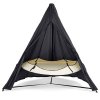 3 Black Hangout Stand Weather Cover plachta proti dešti Hamaka eu