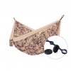 Houpací sítě a křesla Houpací síť pro dva Camping camo Sahara + Slap strap (SET) Hamaka eu