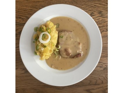 Krkovička s hořčičnou omáčkou