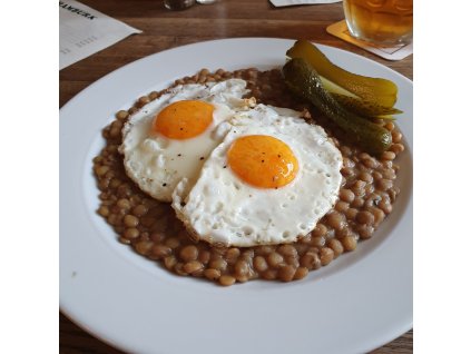 Čočka s párkem novoroční