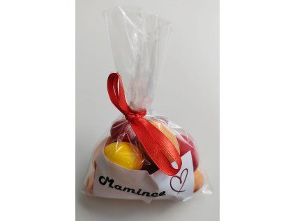 mamince barevné čokomandle