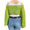 Háčkovaný top zelený o1