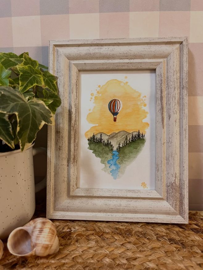 … z nadhledu 🎨🖼️🧡 #akvarel #domov #life #love #romantic