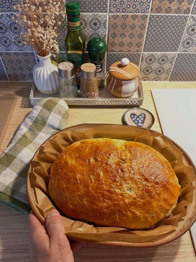 Mazanec z kynutého těsta … mňam, výtečný 😊 prostě dostala jsem chuť 😉 a povedl se 🧡 #home #domaci #romantic #rustic #dekor