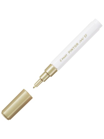 akrylovy popisovac pilot pintor extra fine zlata 221589