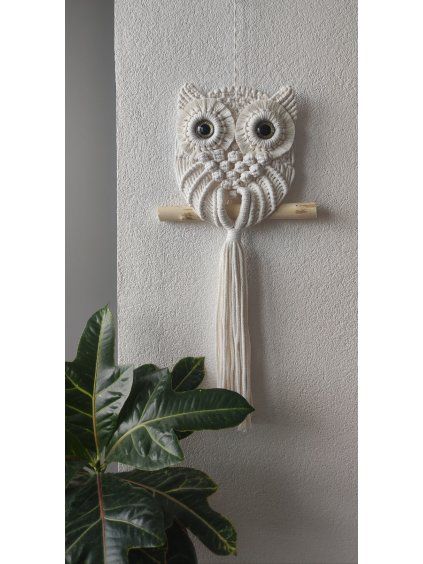 Macramé sova