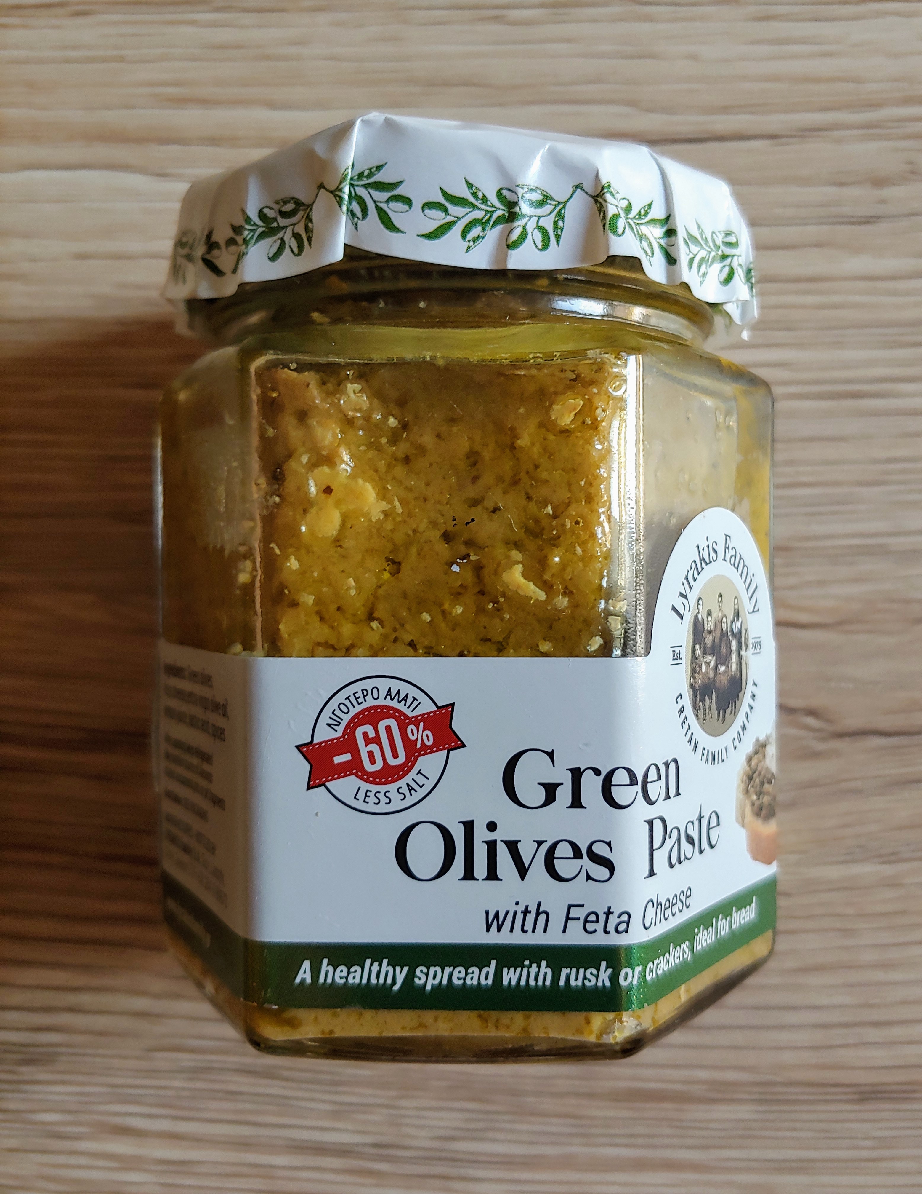 Olivová pasta - zelené olivy se sýrem "feta"