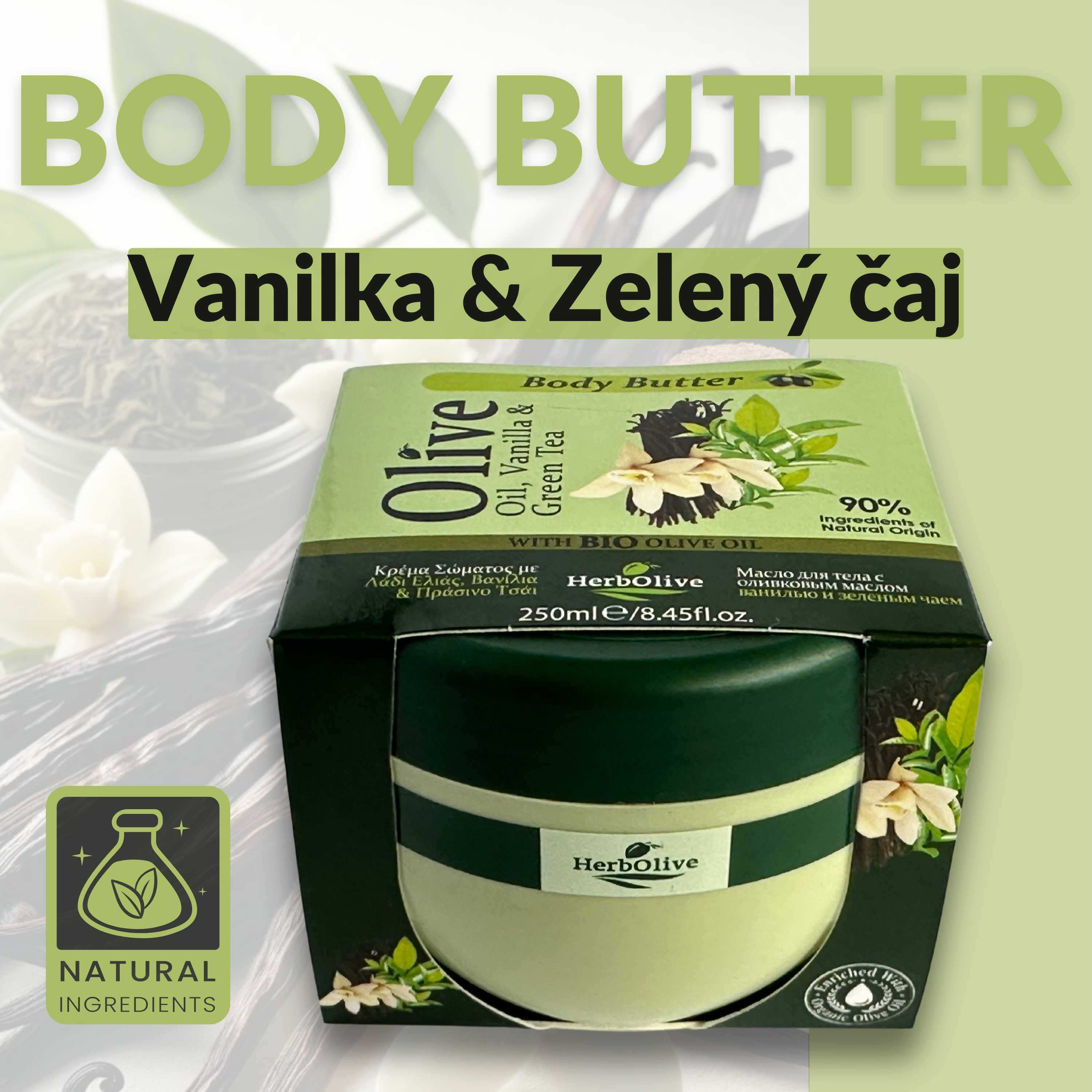 Body Butter Vanilka & Zelený čaj