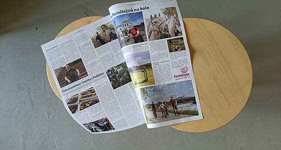 Rozhovor v novinách kraje Pernštejnů