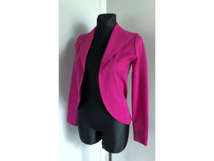 Úpletové sako fuchsie
