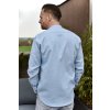 Pánská lněná košile - světle modrá