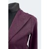 Úpletové sako tmavě fialovovínový melír