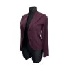 Úpletové sako tmavě fialovovínový melír