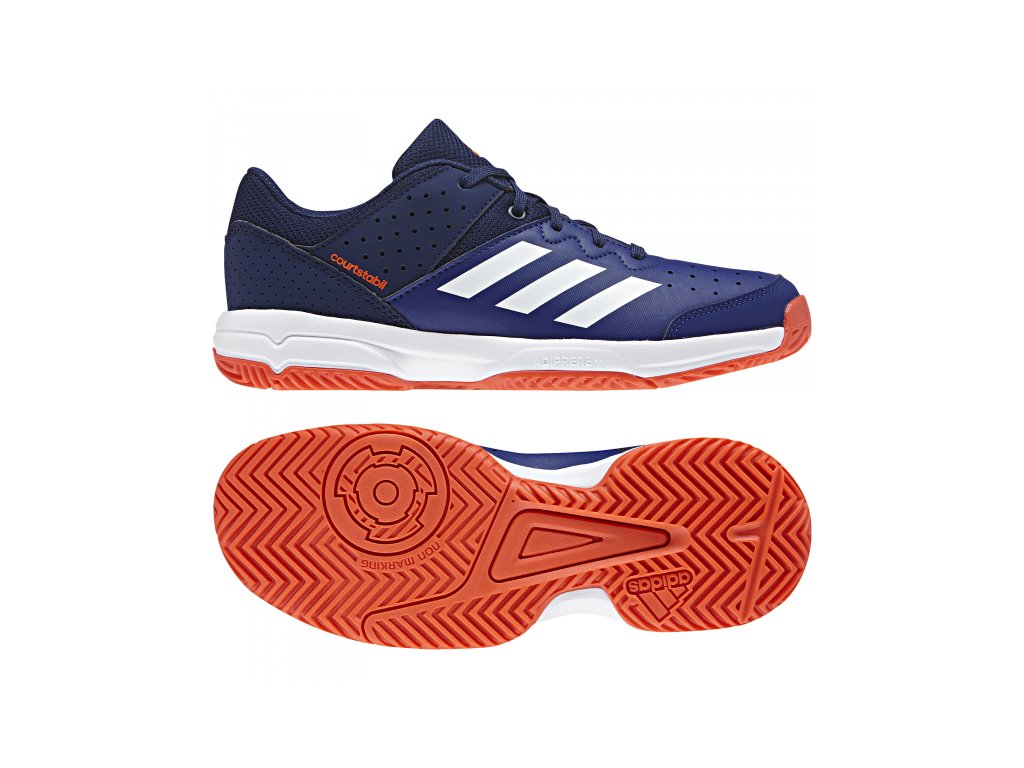 Juniorské boty Adidas Court Stabil JR - modrá 2018 Juniorské boty Adidas Court Stabil JR - modrá 2018