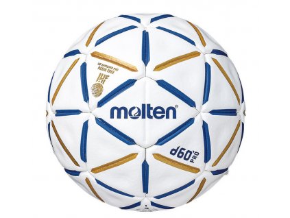 Molten HÁZENKÁŘSKÝ MÍČ HD5000-BW (D60 PRO)bílo-modro-zlatý  Házenkářský míč Molten