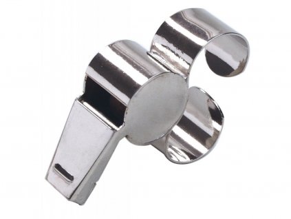 Select Referees whistle w/metal finger grip metal  Píšťalka s držátkem Select