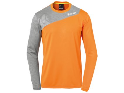 CORE 2.0 LONGSLEEVE (Barva fresh orange/dark grey mélange, Velikost XL)