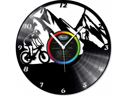LOOP Store nástěnné vinylové hodiny MTB Horské kolo a hory
