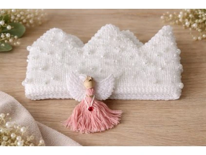 čelenka korunka s perličkami