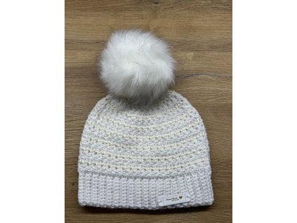 Dámská čepice s velkou bambulí