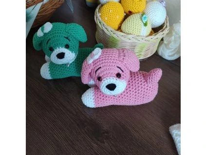 Návod na háčkovaného ležícího pejska