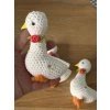 Velikonoční husička dekorace ručně háčkovaná