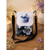 Crossbody s motýlkem v modré