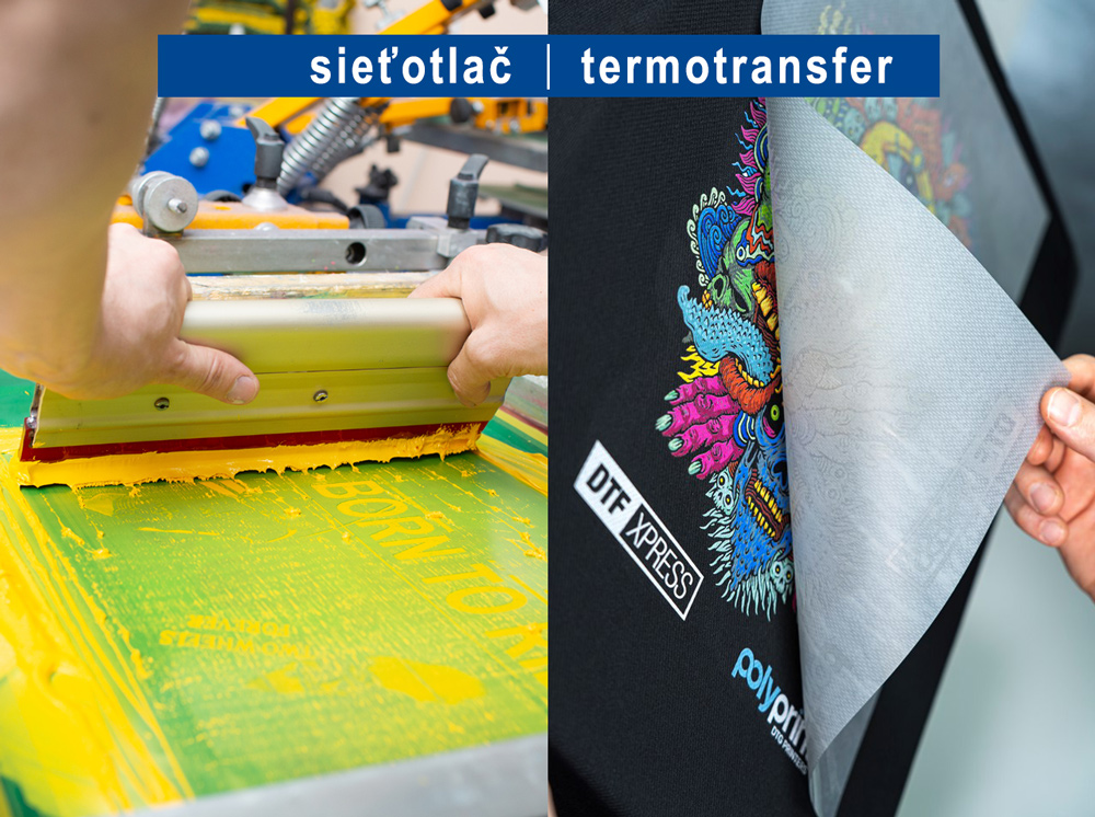 Potlač našich tričiek: Prečo staviť na sieťotlač a termotransfer (DTF)