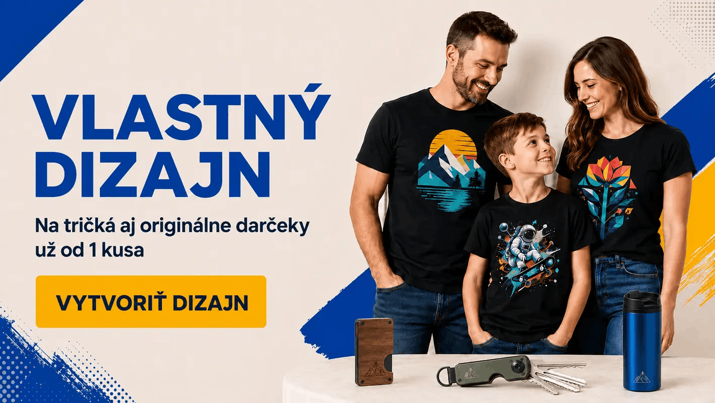 Tričká a doplnky s vlastným dizajnom